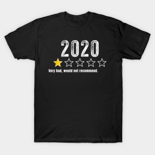 2020 Very Bad, Would Not Recommend Funny Gifts For Men Women T-Shirt